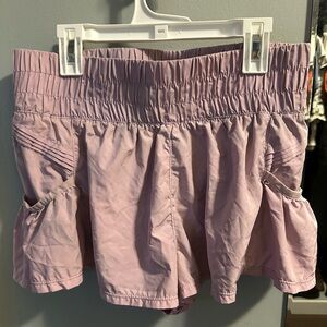 FP Movement Purple Ruffled Shorts size S